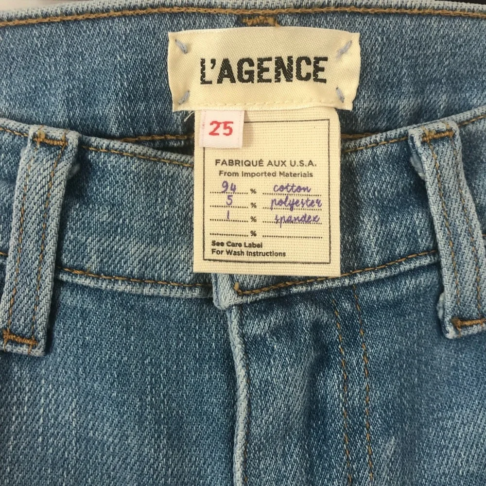 NWT L’Agence El‎ Matador Light Wash Slim Fit Cropped Jeans Size 25 New with tags